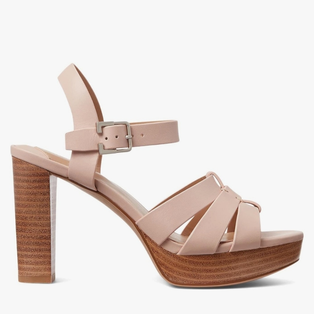Ralph Lauren Soffia Napa leather sandal.